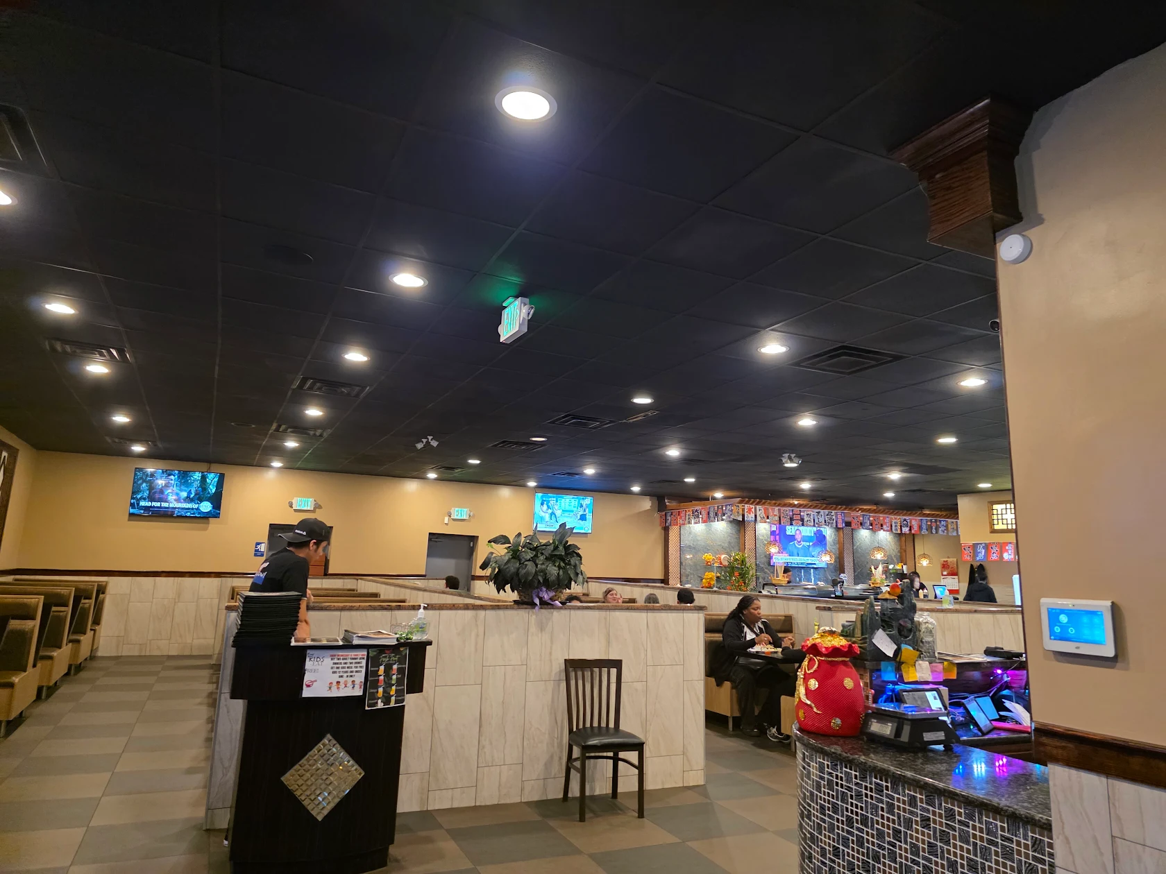 Interior dining area at Yummy Bowl
